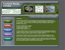 Tablet Screenshot of functionaltherapyactivities.com